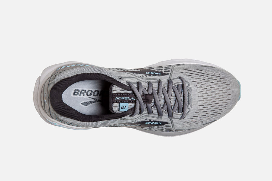 Brooks Running Shoes - Adrenaline GTS 21 Road Womens - Grey - PHX-273458